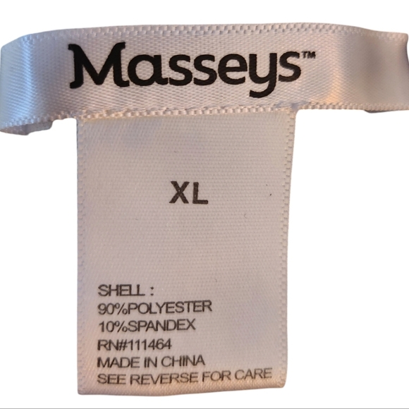 Masseys Abstract Print 2-piece Romper XL Metallic Material Very Unique! - Picture 14 of 15